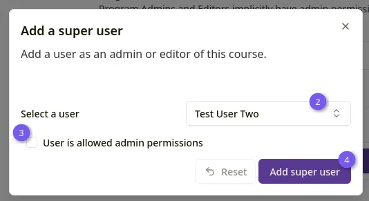 Add super user