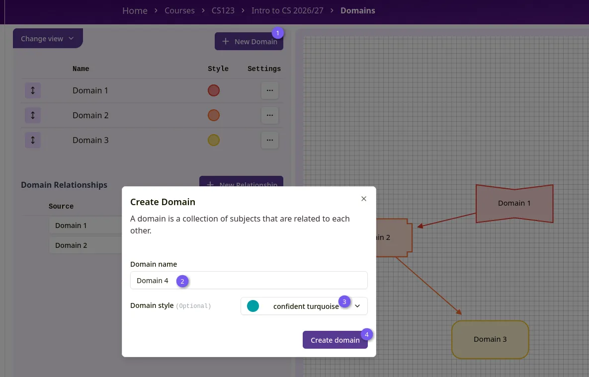 Create domain