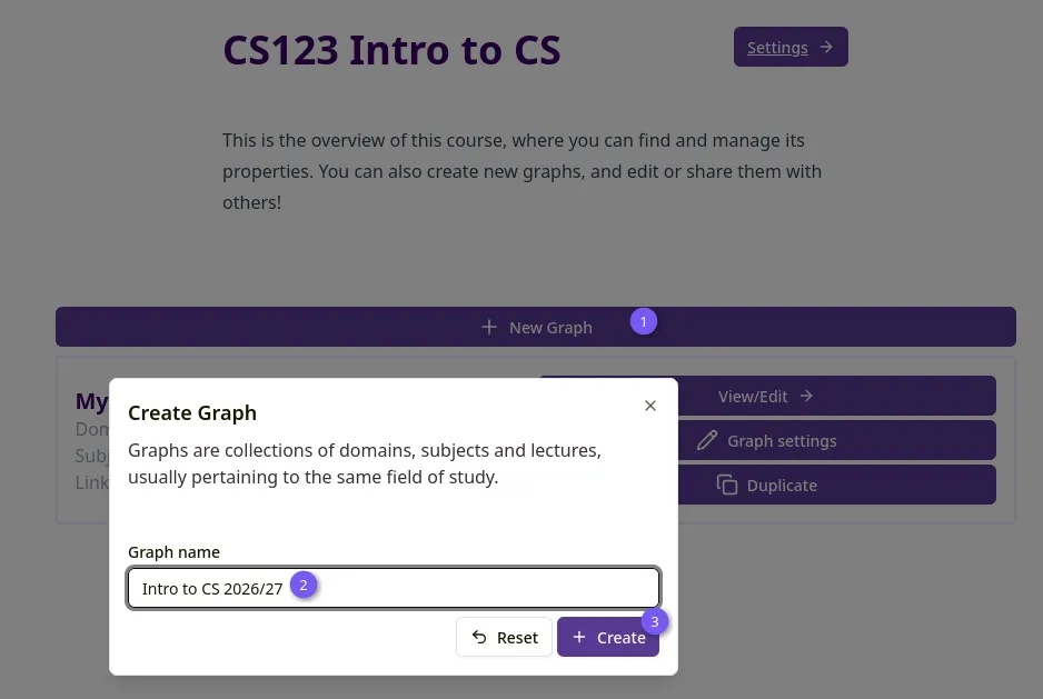 Create graph