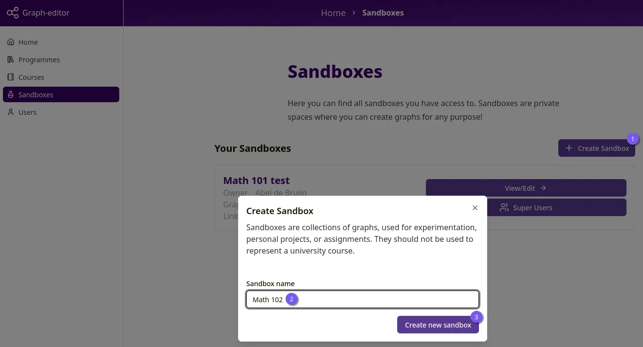 Create sandbox