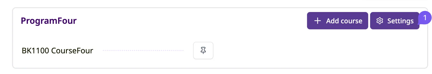 Create Programme